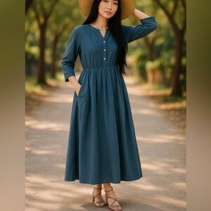 New Jenni Kayne Seersucker Shirt Dress, New with out Tags